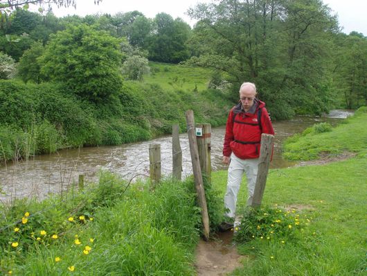 Onze terugtocht loop langs de Geul.