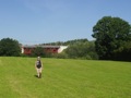 De eerste kruising van het spoorwegviaduct dant het landschap beheerst rond Moresnet.