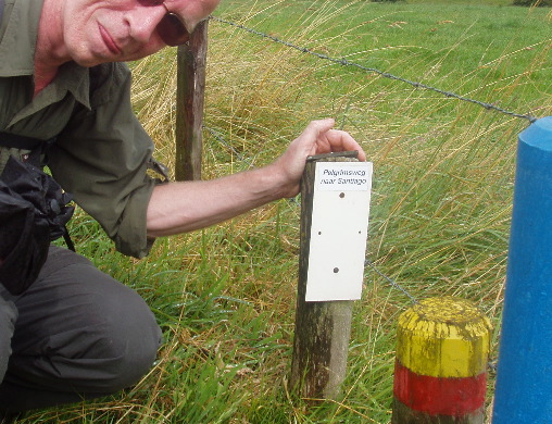 Wij overlappen de pelgrimsroute naar Santiago de Compostella.