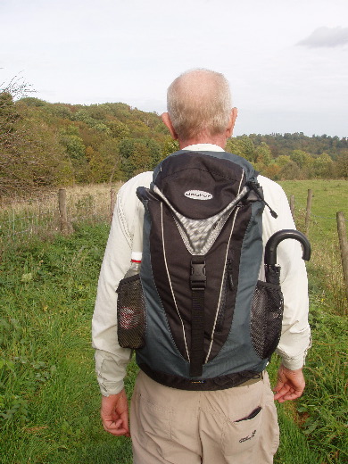 Standard-equipment for a hiking gentleman.