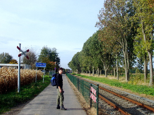 Langs het spoor bij Limbricht.