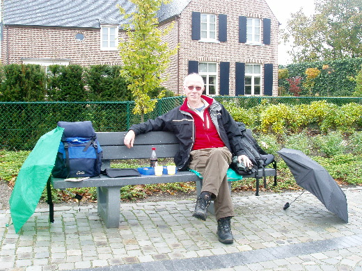 Het is even droog in Aldeneik. Tijd voor de lunch.