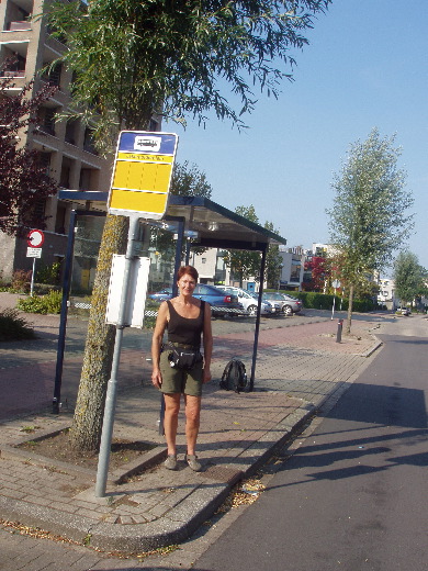 Nog net even tijd voor een afsluitend kiekje in Gouda voordat de bus aankwam.