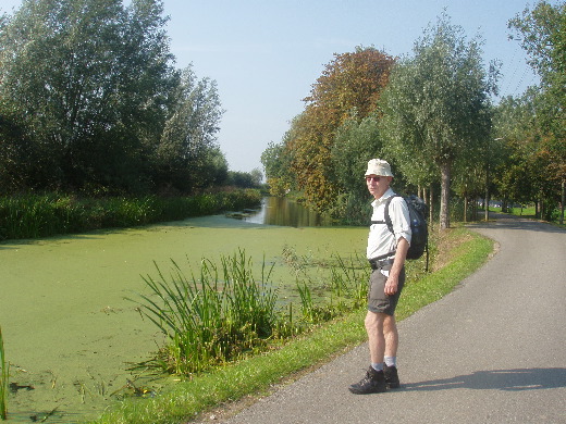 Door het park in Schoonhoven.