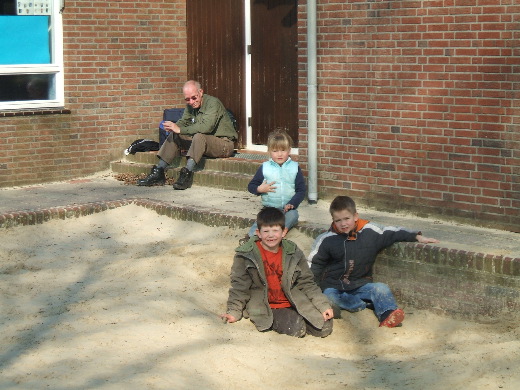 Een paar kinderen moeste nablijven.