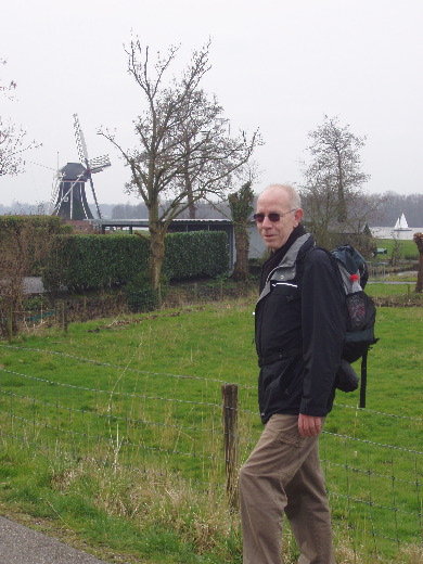 Een nog werkende, molen langs de Hoornse Plas.