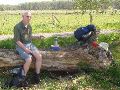 Picknick, dit keer leiver in de schaduw. Het was 25+ graden!