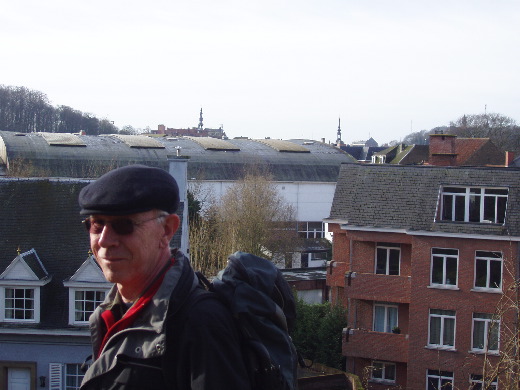 Uitzicht op Diest vanuit de hoogte van de omwalling.