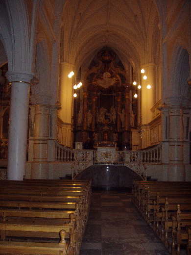 Het altaar van de Kathedraal van Thorn.