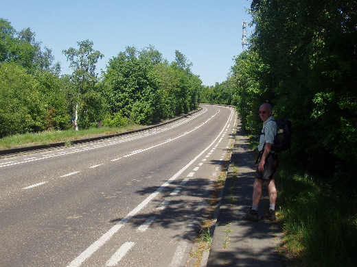 De tweede oversteek van de snelweg.