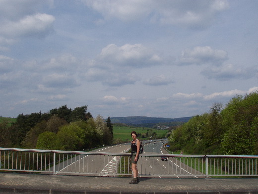 Wij verlaten Dillenburg richting Westerwald.