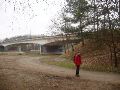 De brug die bestegen moet worden over het kanaal Bocholt-Herentals.