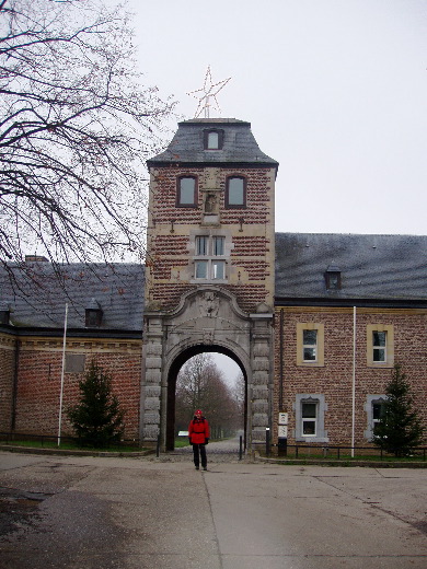 Het achterdeurtje van het kasteel.