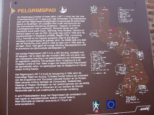 Wij moesten hier helmaal niet op het Pelgimspad zitten!