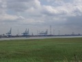 De kranen lopen blijkbaar op windenergie.