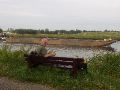 Teatime langs de Maas. Dit gevaarte nam even verder een bocht naar links het land in.