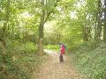 Nu duiken wij het bos weer in om de kortste weg te vinden naar GP 22.