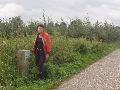 Wij lopen een pad af naar het Zuidoosten en missen GS 206. GS 206a staat een het einde van het pad.