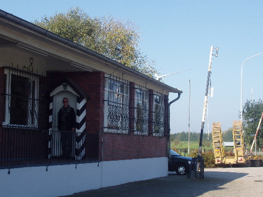Een tot museum omgebouwde grenspost.