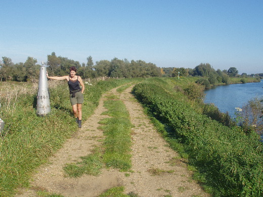 Vervolgens te voet verder het juiste schiereiland afgelopen om GP 125b vast te leggen in wilde paarden gebied.