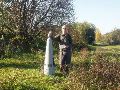 Wij lopen over een smalle strook land, een echte grensstrook, dat volledig omringd is door water.<br> GP 131 is de eerste van reeks van 6 grenspalen die op deze landengte staan opgesteld.