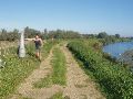 Vervolgens te voet verder het juiste schiereiland afgelopen om GP 125b vast te leggen in wilde paarden gebied.