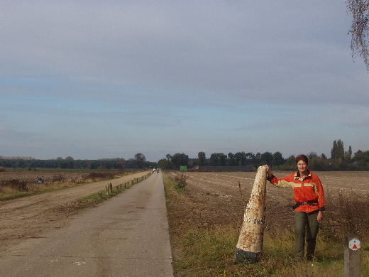 Een paar kilometer verderop GP 195 opgenomen. Deze staat net buiten Limburg.