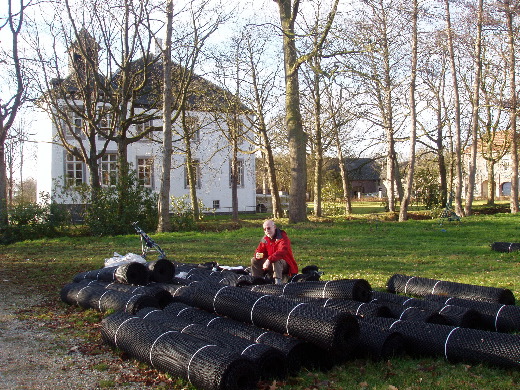 De lunch genuttigd op de gronden van Kasteel Borgitter.