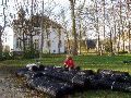 De lunch genuttigd op de gronden van Kasteel Borgitter.