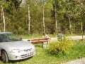 Terug bij de auto onze thee genuttigd.