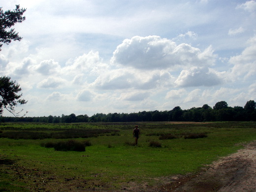 Weer naar het westen afgeslagen, maar naar later bleek, iets te veel naar het zuiden afgeweken.