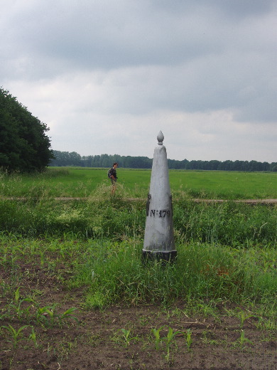Voor deze foto van GP 179 moet ik een sloot en wat schrikdraad overbruggen.
