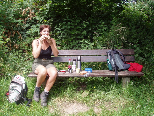Een vroege lunch.