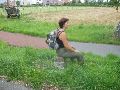 Grenspaal 297 op het punt waar de Sittardse Wehrerweg overgaat in de Landstrasse.