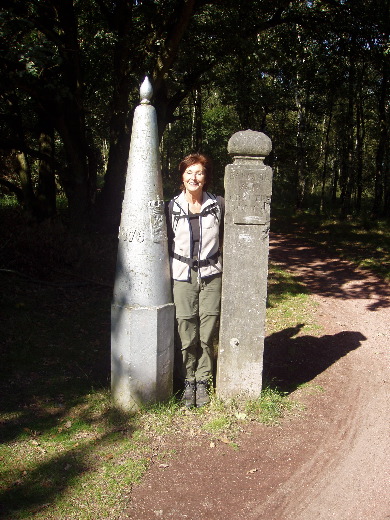 Grenspaal 176 al op diverse wandelingen vastgelegd, maar is nog een foto waard.