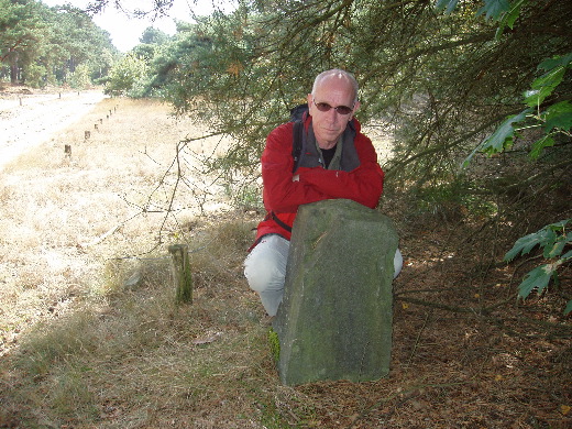 Grenssteen 174A. Oops GP 175 gemist, nog even teruglopen.