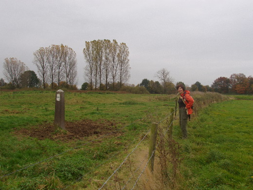 Grenspaal 365 is de meest westelijke paal aan deze kant van de Roer/Ruhr.