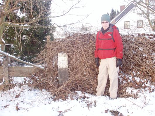 454 moest ontbremd worden. Op een knik naar het noordwesten.