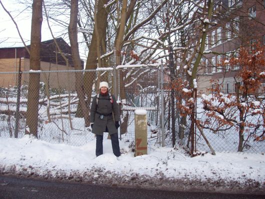 Voor 455 moesten wij omlopen. Op een knik in de grens naar het noordoosten.