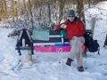 Wij zijn goed uitgerust voor onze sneeuwpicknick.