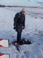 450 uigegraven uit sneeuw en mos.