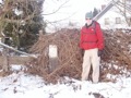 454 moest ontbremd worden. Op een knik naar het noordwesten.