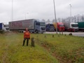 470 op  een douane-parkeerplaats langs de snelweg.